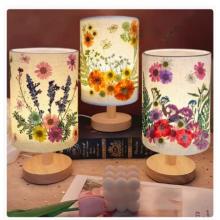 手工压花台灯diy自制作 压花台灯+【桔子红了】材料包