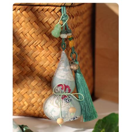 葫芦香囊diy儿童随身艾草香袋材料包手工驱蚊香包挂件活动小礼物	XB07048 粽香福禄-波纹彩：香包材料包