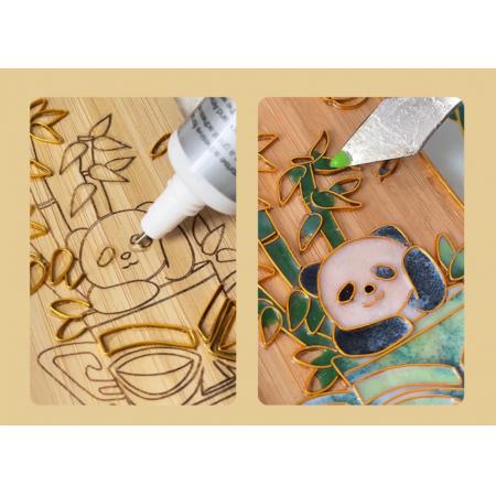 掐丝珐琅纸鸢冰箱贴diy材料包葫芦挂件非遗风筝景泰蓝国风礼物	金鱼(全套材料)11cm冰箱贴[送礼盒]