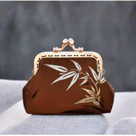 团建非遗手工沙龙学校研学培训手工套装口金包DIY材料包	君子焦糖