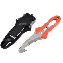 国产   水域割绳刀 桔红色（刀刃7.5cm 刀柄111mm）