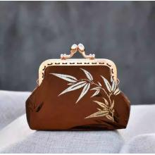 团建非遗手工沙龙学校研学培训手工套装口金包DIY材料包	君子焦糖