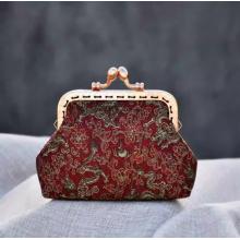 团建非遗手工沙龙学校研学培训手工套装口金包DIY材料包	夺魁——黑红