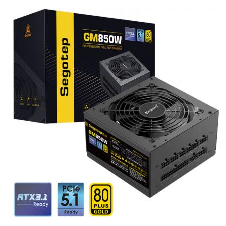 鑫谷（segotep）额定750W全模850电脑电源（原生PCIE5.1/全塔背线/盲插 全模组/台式游戏主机电源)