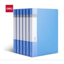 得力（deli）6只A4/40页资料册中小学生考试文件收纳册活页插袋文件夹档案资料文件保护 办公用品27153