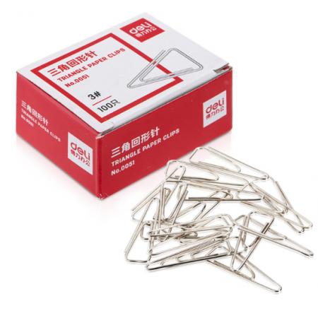 三角曲别针	得力0051