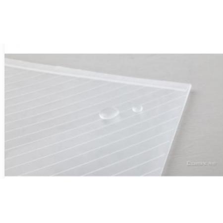 文件袋	 齐心 C330【透明按扣\A4\白色\10只/包】
