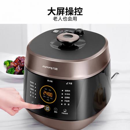 九阳（Joyoung）Y-60C91智能家用6升电压力锅压力煲铜匠大火一锅双胆大 大屏操控 屏一键操作开盖营养煮预约定时6L电高压锅