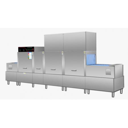 赫派 定制款长龙式洗碗机 单缸双喷双烘干 4500*840*2020mm（含安装及运输费）