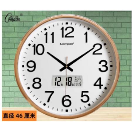 挂钟	康巴丝18英寸63441黑色日历款