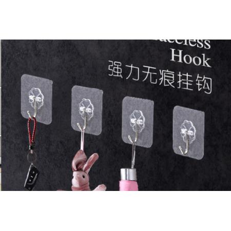 粘钩 秉优 透明粘钩60*60mm