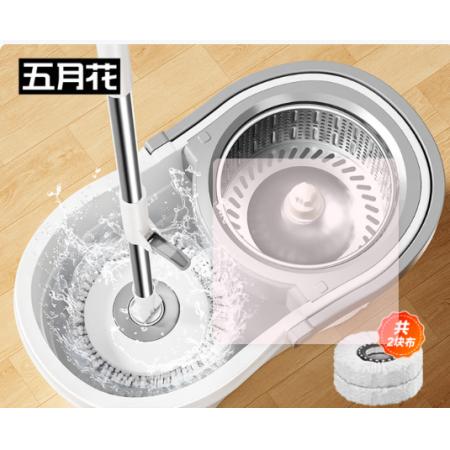 五月花 旋转拖把带桶一套2头