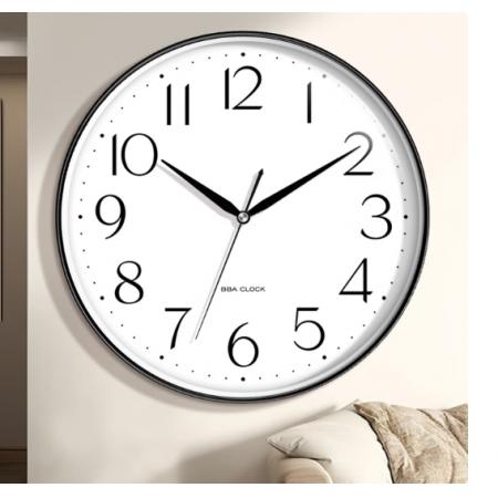 彼铂 挂钟 石英钟 30cm黑色