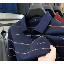 条纹男士长袖t恤  男