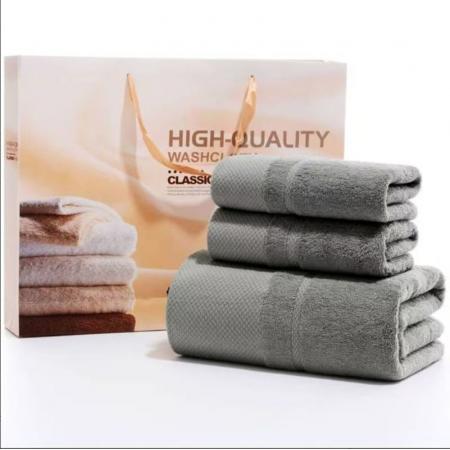 金号浴巾三件套新疆棉套装毛巾浴巾A类不掉毛加厚长绒棉74*34柔软裹巾吸水速干新疆棉套装毛巾浴巾A类不掉毛加厚长绒棉74*34柔软裹巾吸水速干