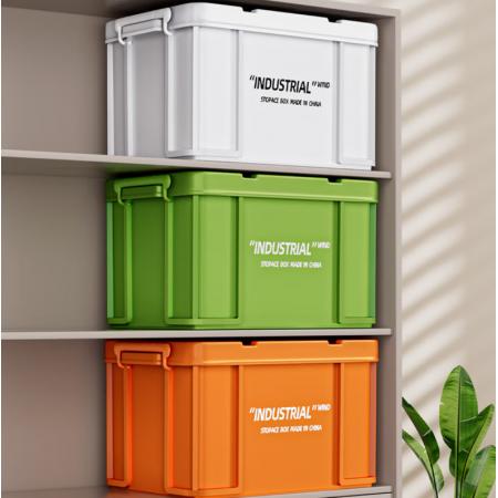 收纳箱学生宿舍加厚特大号车载储物箱书本衣服杂物搬家整理箱带 勿拍 50%23特厚【装零食，玩具】长43宽29高24c