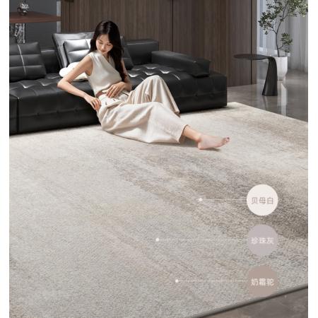 像素地毯客厅轻奢高级免洗可擦灰色意式极简卧室地垫家用沙发防水防污 清浅-23860 180cm*250cm 【高级百搭 颜值在线】
