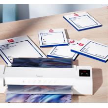 得力塑封膜a4 照片过塑膜 文件过塑机塑封机膜专用护卡膜/塑封纸 220*305mm 100张/包 70厚度 3819