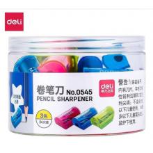 得力	0545 滑盖转笔刀 颜色随机 24个/筒