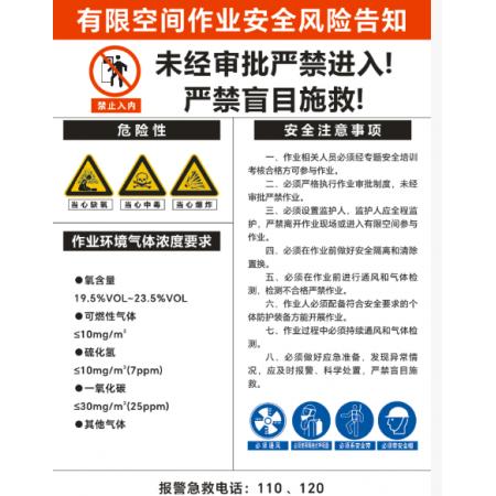 定制	标识	有限空间