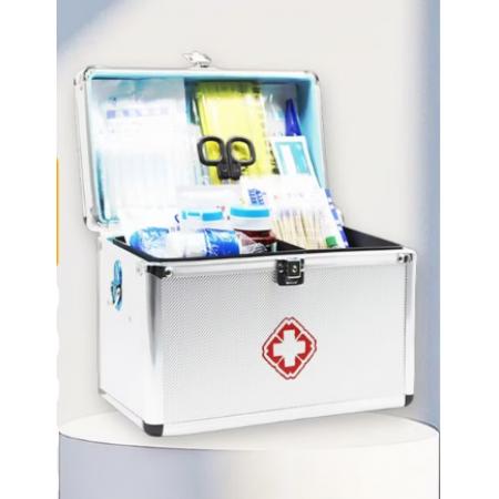 急救药箱含止血、消毒、包扎等急救用品