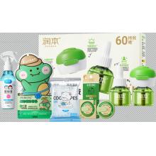 润本0.6%电热蚊香液45ml（2+1）润本7%驱蚊酯驱蚊液110ml润本叮叮植物精油香圈 30条装润本清凉湿巾（劲凉型）10片装润本紫草舒缓膏15g精美礼盒