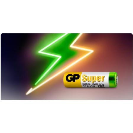 超霸（GP）27A12V高伏10粒碱性电池适用于车辆防盗器/玩具/无钥匙门禁/医疗仪器/电动工具等