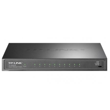 TP-LINK 云交换TL-SG2210 全千兆10口Web网管 云管理交换机 (8个千兆口+2千兆SFP) 企业级分流器 网线分线器