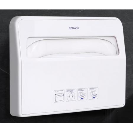 瑞沃（SVAVO）马桶坐垫纸架 厕所坐垫纸盒 一次性马桶坐垫纸架坐便套 VX781白色