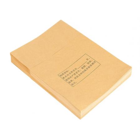 泰档三角袋a4牛皮纸80g空白三角文件袋档案袋100个/包支持定制