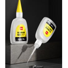 得力（deli）502胶水 瞬间胶强力胶 准确点胶 无痕胶透明胶粘剂 可粘金属陶瓷木材 30g单支凑单 7199