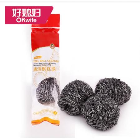 钢丝球	好媳妇/大球/耐磨6个/包