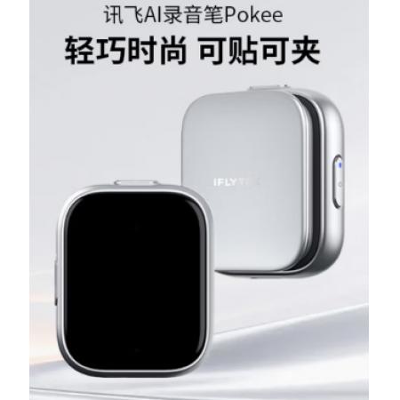 科大讯飞AI录音笔Pokee/Pokee SE小型迷你取证设备 超长待机便携录音笔转文字会议纪要录音神器MT33 【64G存储】