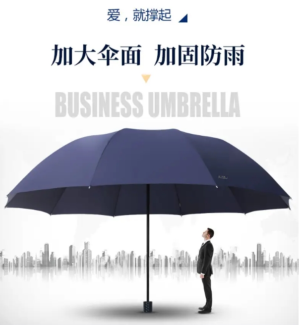 天堂伞加大号超大雨伞【10骨3人大伞】藏青色_钟表_视频会议及音频系统_北京创业之光科技发展有限公司网上商城 - Powered by ECShop